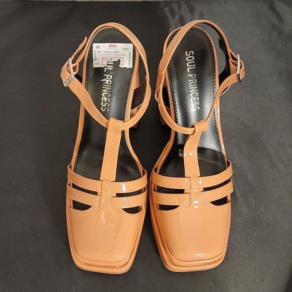 BRAND NEW SOUL PRINCESS PLAINT  BLOCK HEEL SANDAL S2 - Picture 2 of 15